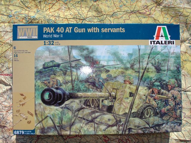 Italeri 6879  PAK 40 AT Gun + 6 Wehrmacht soldaten